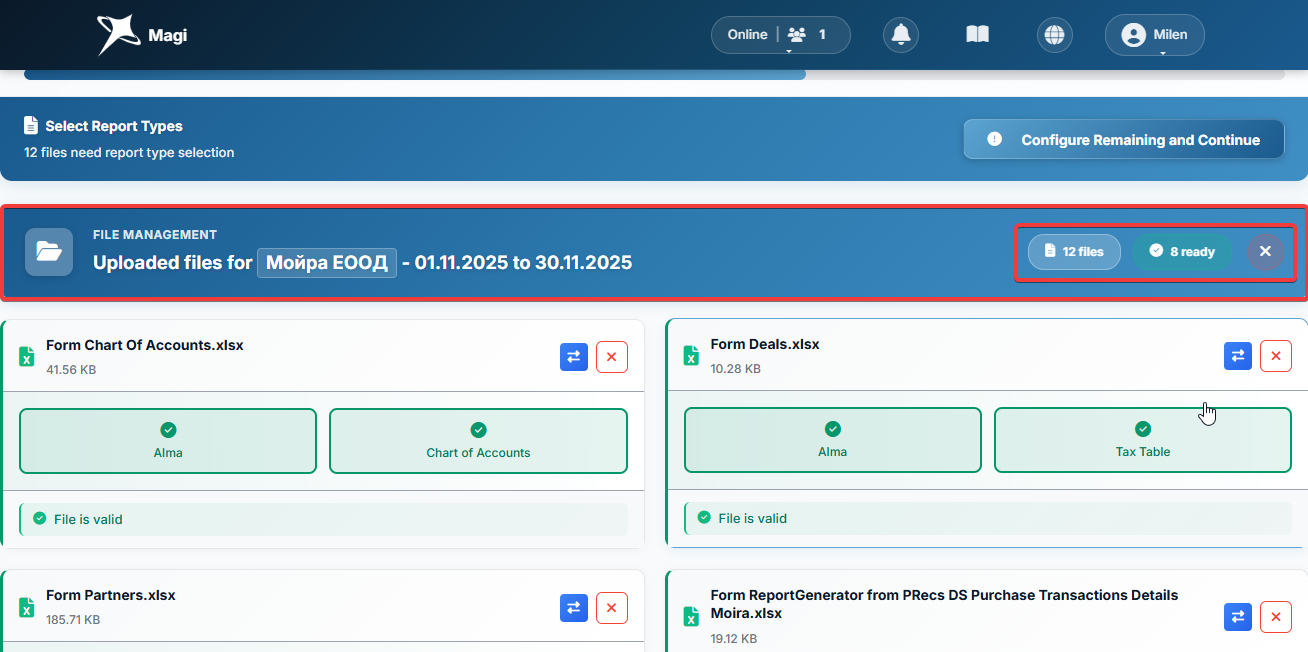 File Management header bar