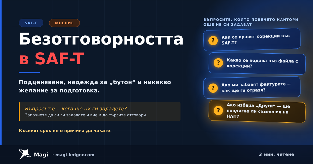 Безотговорността в SAF-T