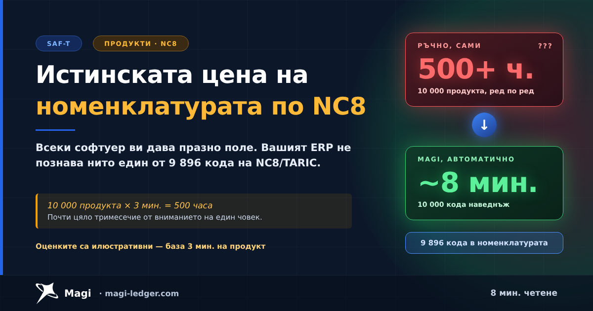 SAF-T продукти: истинската цена на номенклатурата по NC8